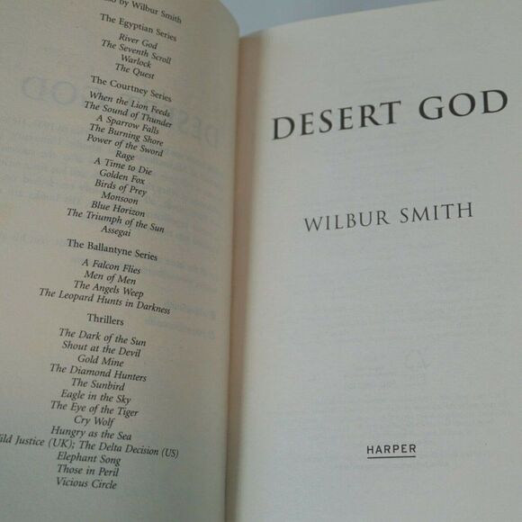 Desert God By Wilbur Smith 2014 Paperback Harper Collins - Picture 5 of 6